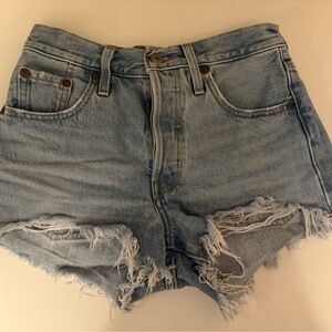 Women's Light Blue Denim Shorts